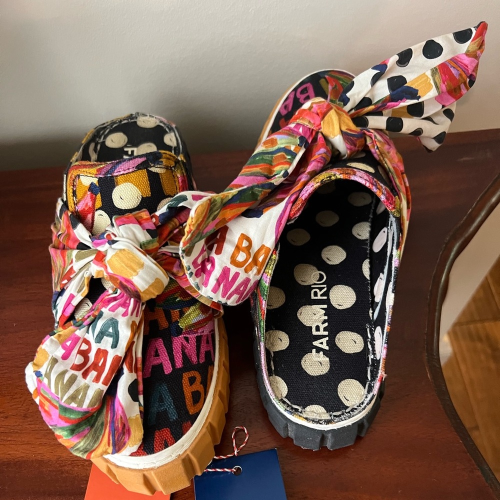 FARM RIO SHOES - Bananatic Mule Sneaker With Bow!